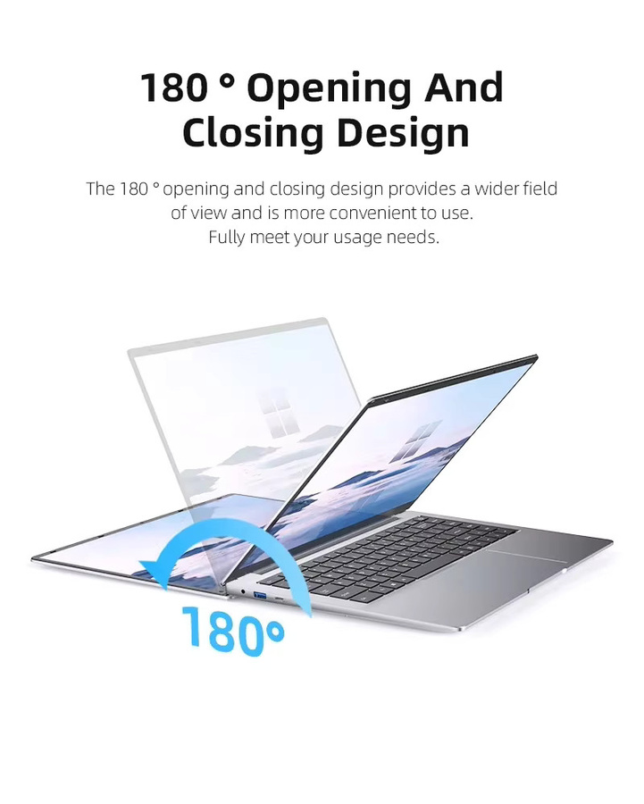 XIANGMEI Laptop 14,1 Zoll mit 12GB RAM und 1TB SSD in Silber mit Windows 11 - Bild 3