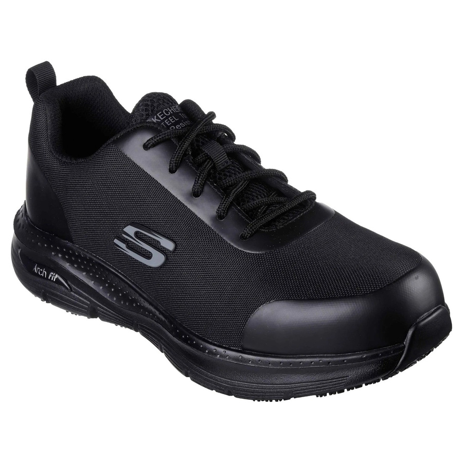 Skechers Sicherheitsschuhe Ringstap Arch Fit SR Herren S3 in Tiefschwarz Größe 45 - Bild 2