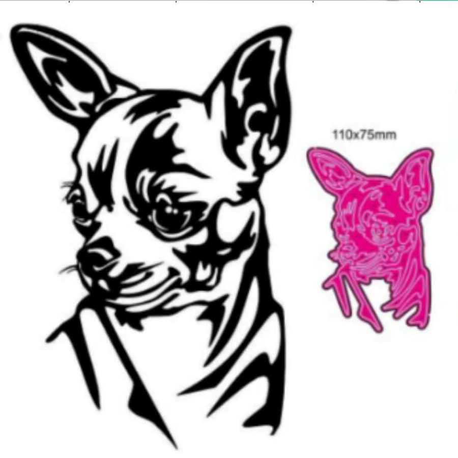 Metall-Stanzer Hund für DIY Scrapbooking und Papierdekoration als Prägeform für Bastelarbeiten - Bild 3