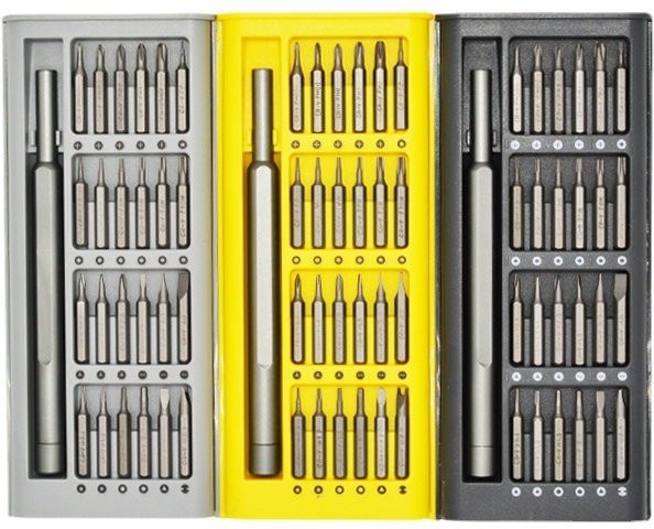 WHOOPEE Magnetisches Präzisions-Schraubendreher-Set in Grau für Laptop- und iPhone-Reparaturen mit elektrischen Tri-Wing- und Torx-Bits - Bild 1