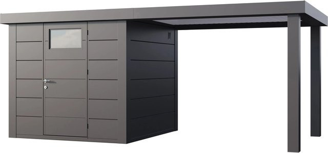 Telluria Gerätehaus Classico in Silber mit Außenmaß B: 542 cm, H: 258 cm, T: 219 cm - Bild 1