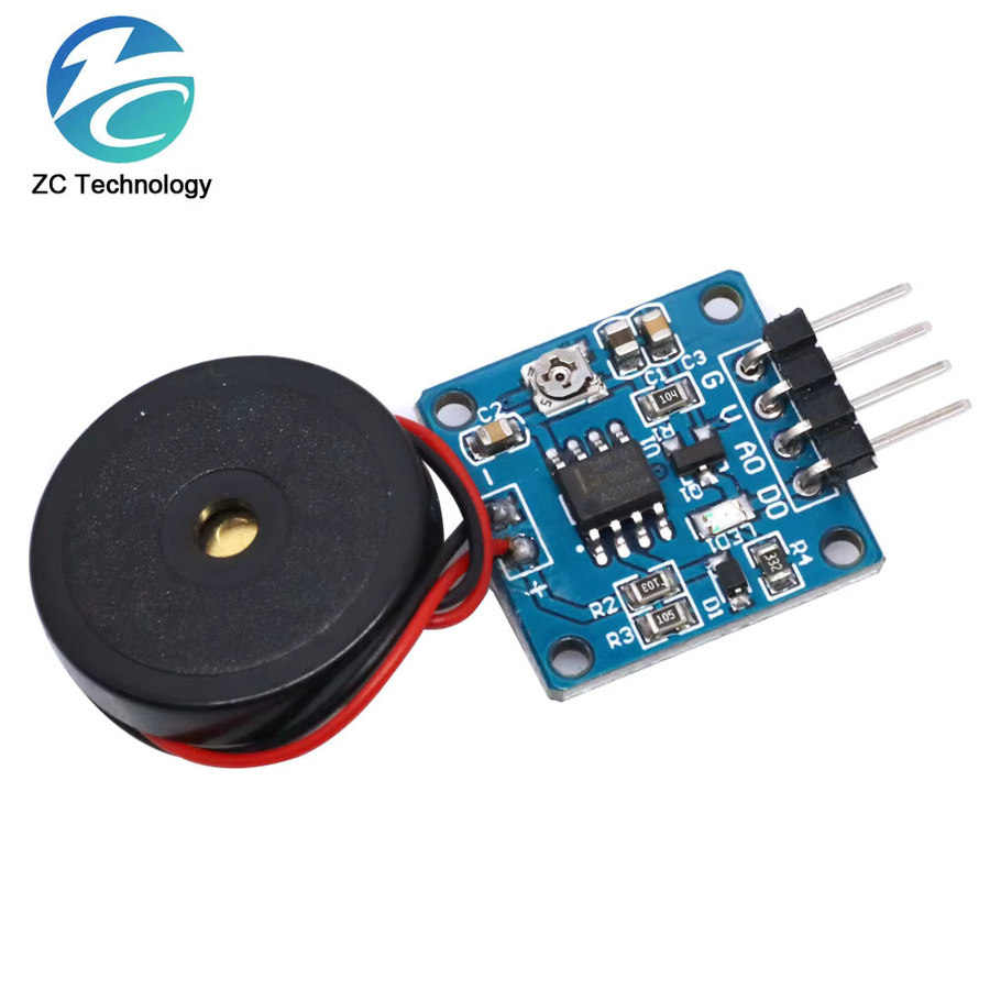 Piezoelektrisches Schock-Tap-Sensor Modul für Arduino und DIY-Projekte, Farbe: Blau - Bild 2