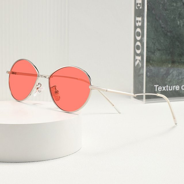 Hindfield Sonnenbrille, rund, Vollrand, Metall - Bild 1