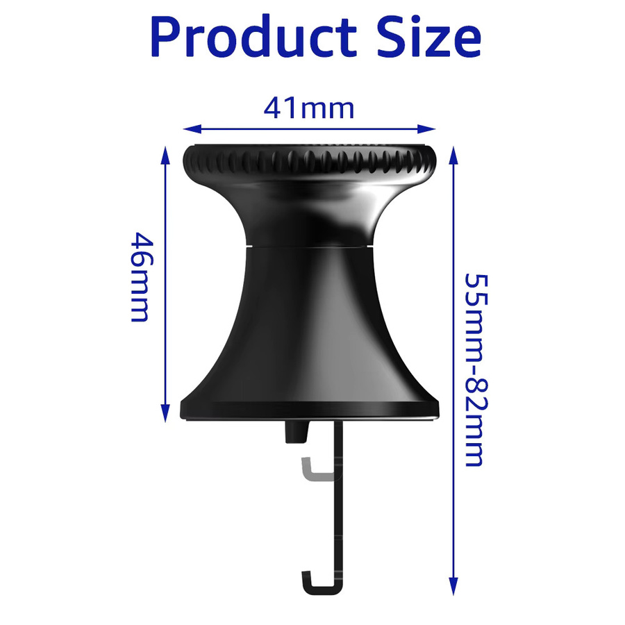 Untoom Magnetische Auto-Handyhalterung in Schwarz mit starkem Magnet und universellem Lüftungsclip für iPhone, Xiaomi und Samsung - Bild 4