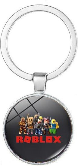 Roblox Schlüsselanhänger Glasglocke, grau, Kinder Erwachsene, 2.5cm - Bild 1
