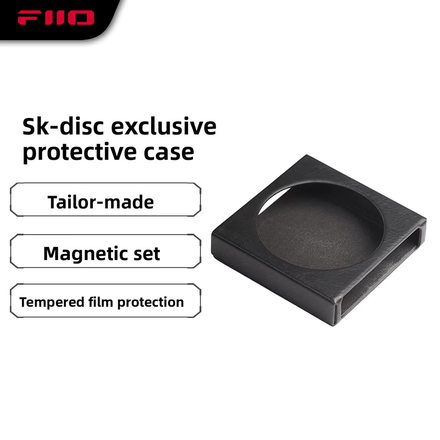 FiiO SK-DISC Magnetische Schutzhülle aus PU-Leder für Snowsky DISC MP3-Musikplayer in Schwarz, Rot und Grün - Bild 2