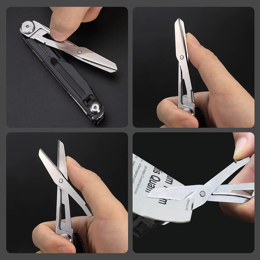 NexTool 12-in-1 Multitool-Messer in Schwarz, tragbares EDC-Klappschere für Camping und Überleben - Bild 6