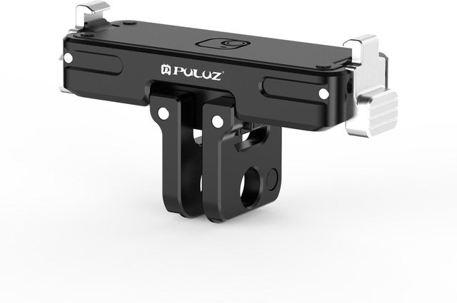 PULUZ Magnetische Schnellverschluss-Basishalterung aus Aluminiumlegierung für Insta360 GO Ultra in Schwarz - Bild 1