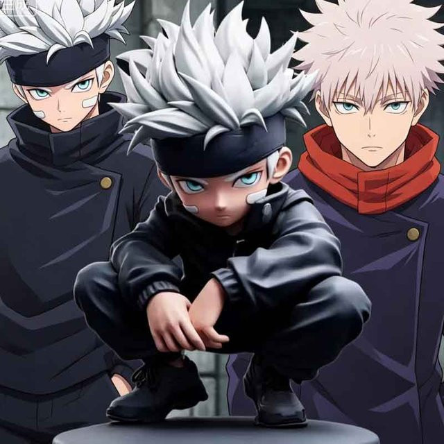 Bandai Jujutsu Kaisen Figur, Q-Version Hockende Pose, Einzelfigur - Bild 1