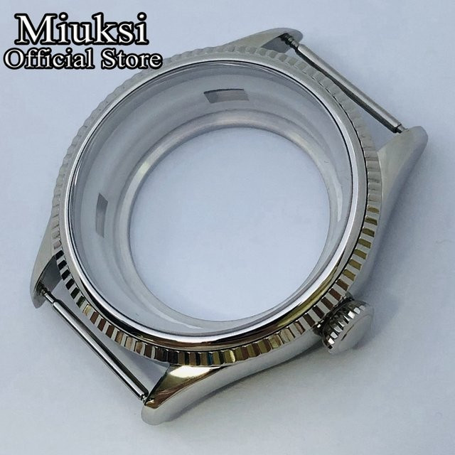 Miuksi Uhrengehäuse Edelstahl, Silber, 39 mm, Saphirglas, Unisex - Bild 1