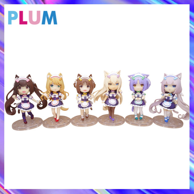 PLUM Mini Figuren 100er Serie Ahorn Chinamon Kokosnuss Vanille Azuki Chocola, Figuren Modell, Set / Bundle - Bild 1