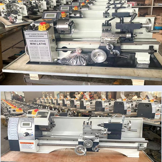 LY Mini-Metalldrehmaschine WM210 halbautomatische hochpräzise Mini-CNC-Maschine für professionelles Gewindeschneiden - Bild 1