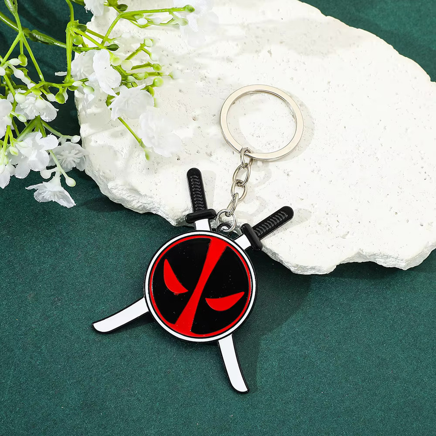 Bandai Deadpool Maske Schlüsselanhänger, Metall, Emaille, Unisex - Bild 2