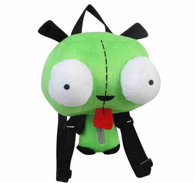 BC Pet Supplies Invader Zim Plüsch-Rucksack, Roboter, Grün, ab 6 Jahren - Bild 1