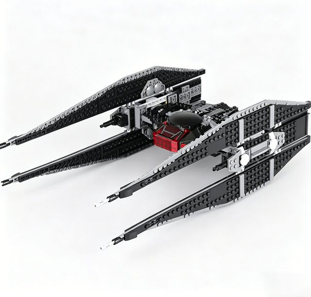 Disney Star Wars Kylo Ren's TIE Starfighter, MOC Space Battle Series, Bausteine, 630 Teile - Bild 1