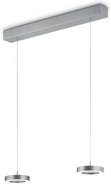 Knapstein Daja-2 LED-Pendelleuchte in Silber, dimmbar und höhenverstellbar - Bild 1