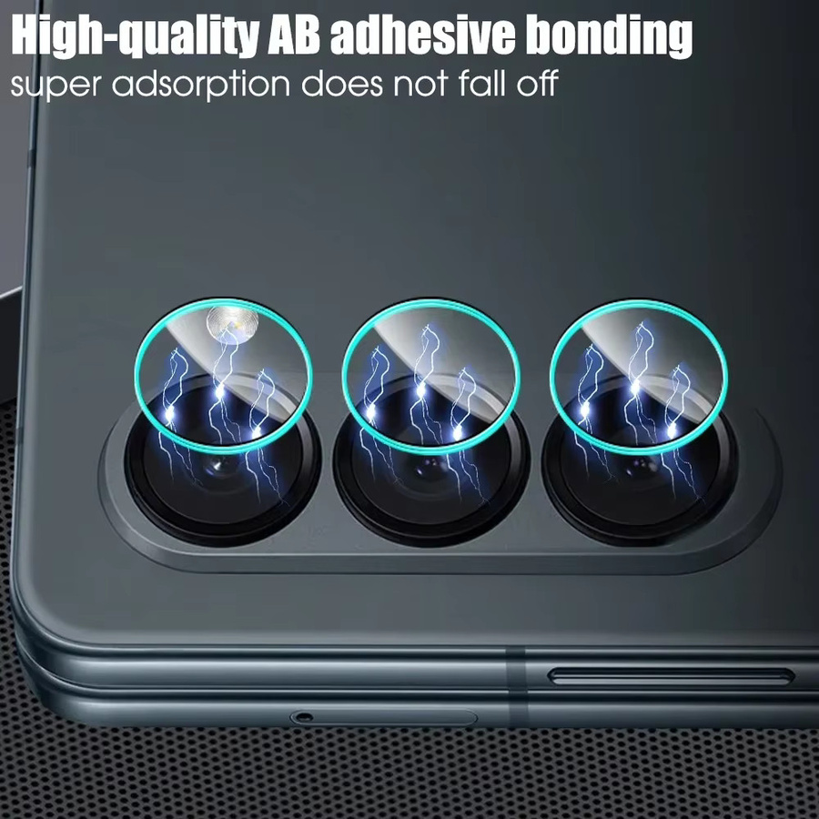 Samsung Galaxy Z Fold 7 6 5 4 HD Kamera Objektiv Schutz aus gehärtetem Glas, transparent, Anti-Fingerprint und Anti-Scratch - Bild 4