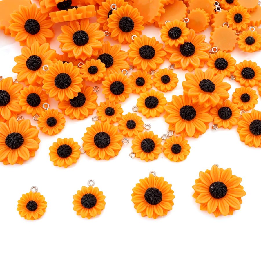 Beadia Sonnenblumen-Harzanhänger, Bunt, Unisex - Bild 4
