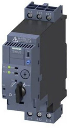 Siemens Direktstarter 3RA6120-1CB34 in Grau mit 4A Nennstrom und 1.5kW Motorleistung bei 400V - Bild 1