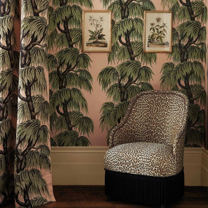 House of Hackney Wandtattoo Mural Babylon Blush/ Willow in Pink und Grün mit floralem Design und botanischem Muster - Bild 2