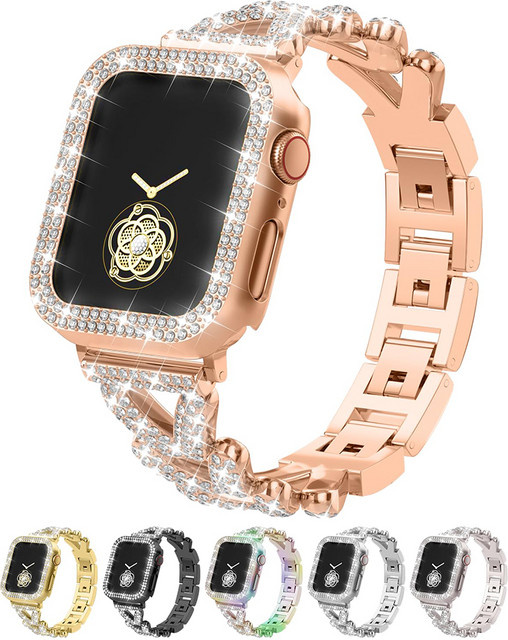 PEO Uhrenarmband Edelstahl, Diamant, Roségold, Damen - Bild 1