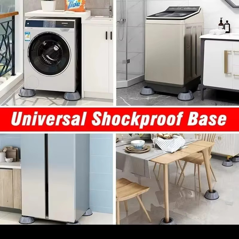 XMSJ 4er-Set stoßfeste und rutschfeste Gummipolster als leise Stoßdämpfer für Waschmaschine und Kühlschrank - Bild 4