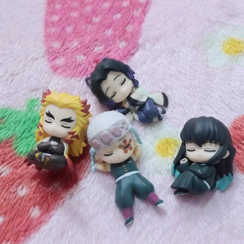 Bandai Demon Slayer Schlafende Team Chibi Figuren, 5-teiliges Set - Bild 2