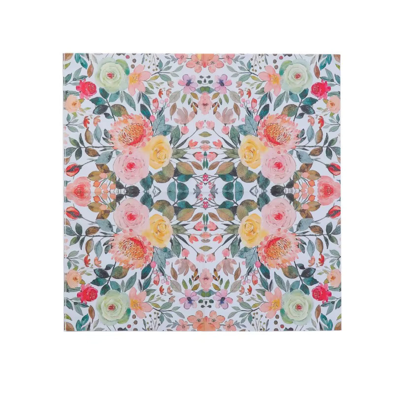 GUANYAO 20 Stück Aquarell-Blumenservietten mit buntem Blumenmuster auf Weiß, 33 cm für Hochzeit und Party - Bild 2