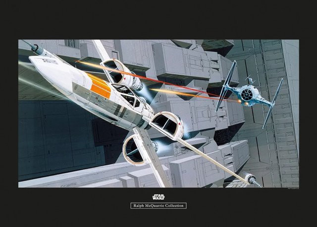 Komar Wandbild Star Wars Fighter Multicolor B: 70 cm, H: 50 cm - Bild 1