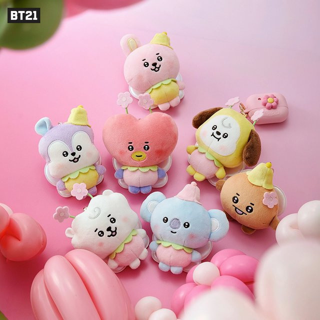 BT21 Chimmy Cooky Koya Shooky Tata Kreativer Anime-Schlüsselanhänger, dekorative Puppe, Unisex - Bild 1