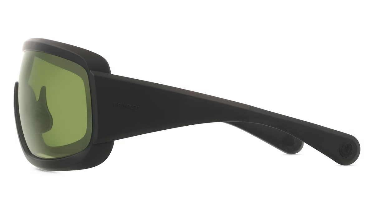 Moncler ME8003 Sonnenbrille, Vollrand, Eckig, Kunststoff, Unisex, schwarz - Bild 2