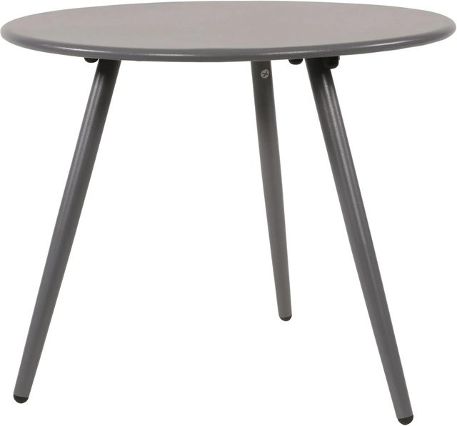 Lesli Gartentisch Rafael Rund aus Stahl in Grau Durchmesser: 45 cm - Bild 1