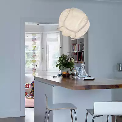 Belux Cloud LED Pendelleuchte in Weiß, rund, Durchmesser: 65 cm