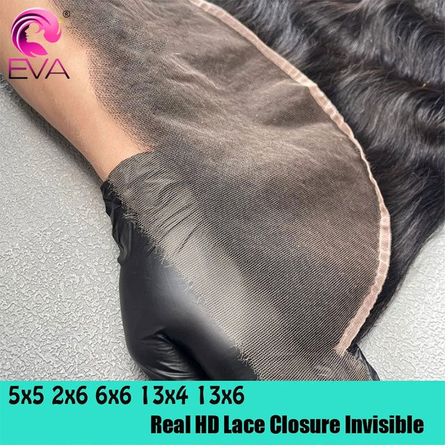 Eva Hair HD Lace Closures und Frontals, Echthaar, Glatt/Body Wave - Bild 1