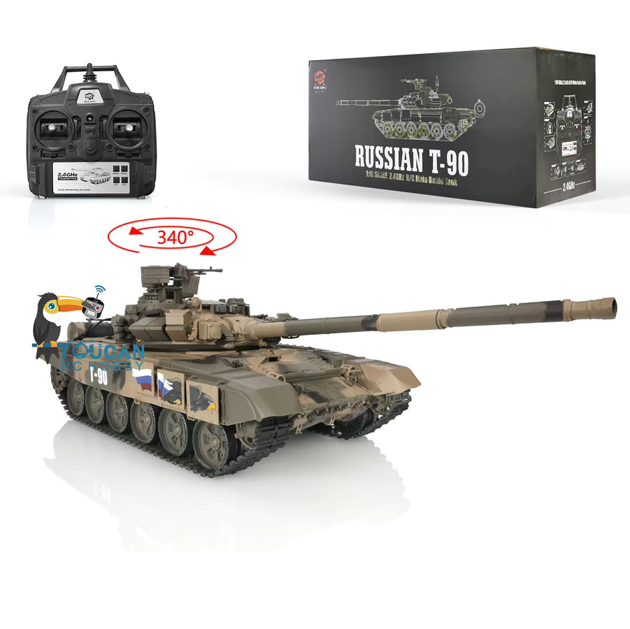 Heng Long Russland T90 Panzer, ferngesteuertes Panzermodell, 1:16, Kunststoff - Bild 3