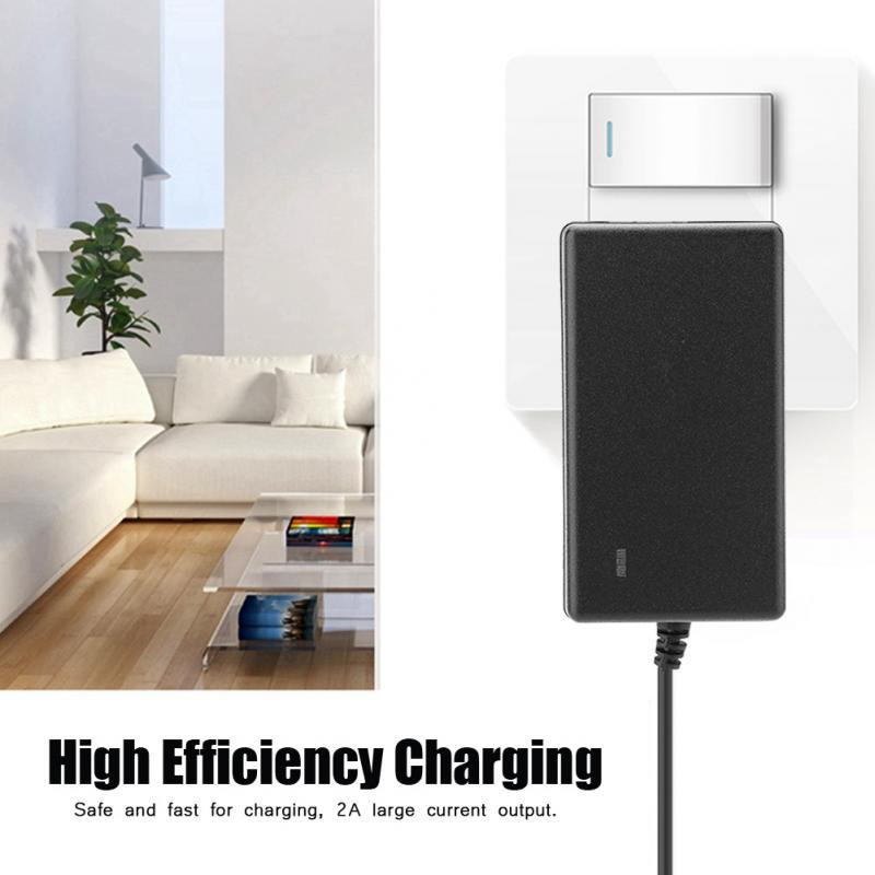 Aamazing Ladegerät Netzteil Adapter für Lithium-Ionen-Batterien mit UK-Stecker, Schwarz - Bild 4