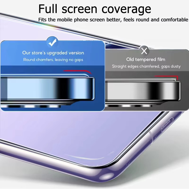 3er-Set gehärtetes Glas als Displayschutz für Realme 14 Pro Lite, transparent, Full Coverage mit Fingerabdruck-Entsperrung - Bild 2