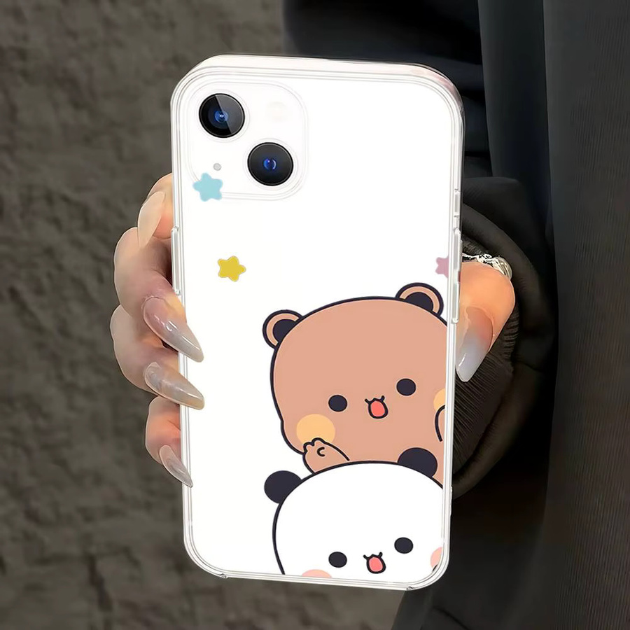 B-bubududu Handyhülle für iPhone 17 16 15 14 13 12 11 Pro Max Plus mit transparenter Rückseite - Bild 3