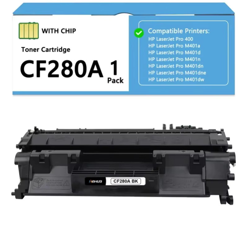 HP CF280A Tonerkartusche Schwarz kompatibel mit LaserJet Pro 400 M401a M401d M401n M401dn M401dne MFP M425dn M425dw - Bild 2