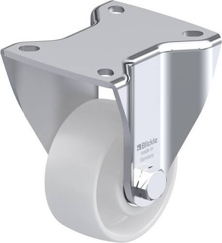 Blickle Bockrolle BH-PO 82K in Weiß, Rad-Durchmesser: 80 mm, Tragfähigkeit: 250 kg, Material: Stahl und Kunststoff, galvanisiert - Bild 1