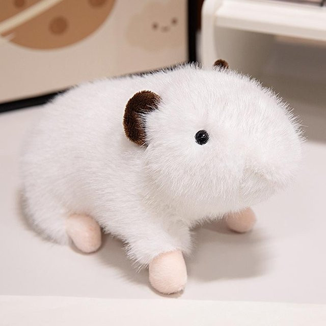 Meerschweinchen-Puppe, Plüschtier, weiß - Bild 1
