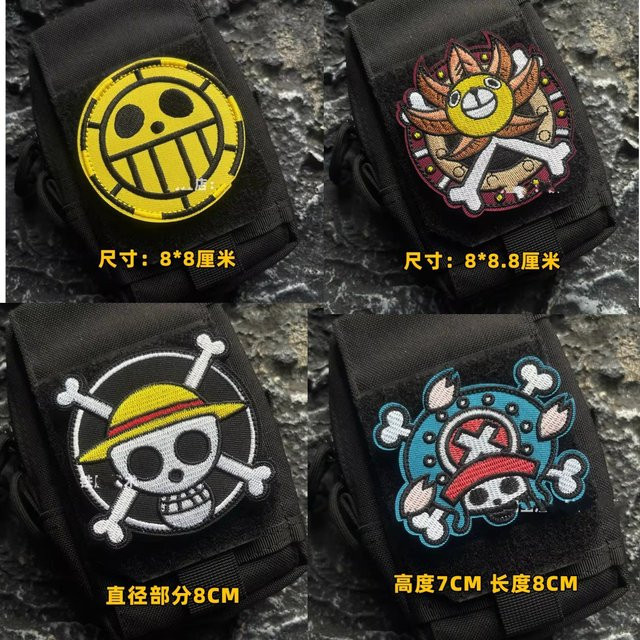 Bandai One Piece Stickerei Animation Peripheraufkleber, Plüsch / Textil - Bild 1