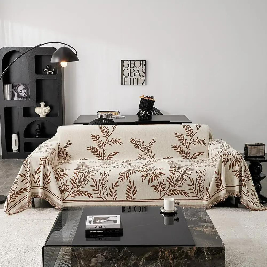 Rutschbares Sofa-Handtuch von Yiran Furniture für 1 Sitzplatz, einteiliges Design aus Polyester, B/T: 180 x 130 cm - Bild 1
