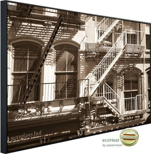 papermoon Infrarotheizung EcoHeat SOHO New York mit Matt-Effekt in Bunt, App-Steuerung und Überhitzungsschutz - Bild 1