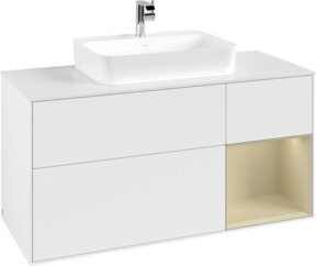 V&B Waschtischunterschrank Finion in Weiß lackiert, Breite: 120 cm, Tiefe: 50,1 cm, Höhe: 50,1 cm - Bild 1