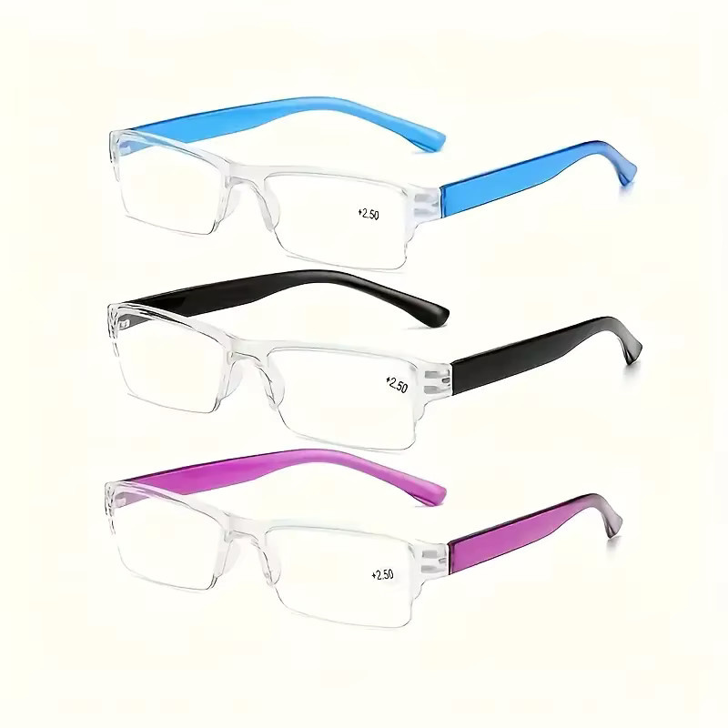 ZXWLYXGX Lesebrille, quadratisch, Kunststoff, Unisex - Bild 2