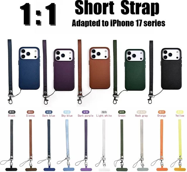 Apple iPhone Lanyard aus gewebtem Geflecht in Braun als Anti-Verlust-Armband für iPhone 17 Pro Max, 16, 15, 14 und 13 - Bild 1