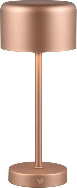 Reality LED-Tischleuchte Jeff mit Akku in Coffee Brown, Durchmesser: 12,6 cm, Höhe: 30 cm - Bild 1