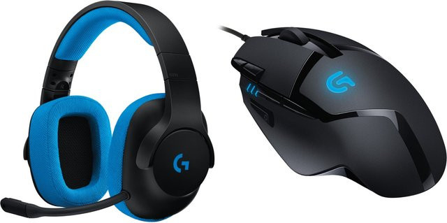 Logitech G233 Prodigy Gaming-Headset und G402 Gaming-Maus Set in Schwarz - Bild 1