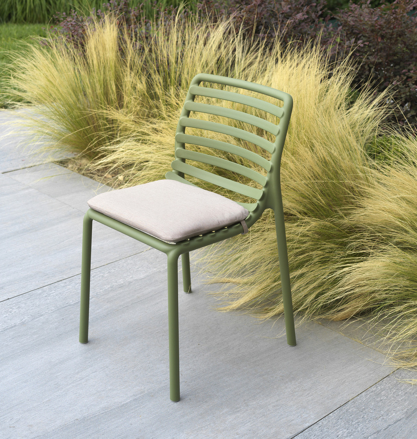Nardi Sitzauflage für Doga Bistrotstuhl in Beige mit wasserabweisendem Outdoor-Stoff und Klettverschluss - Bild 1